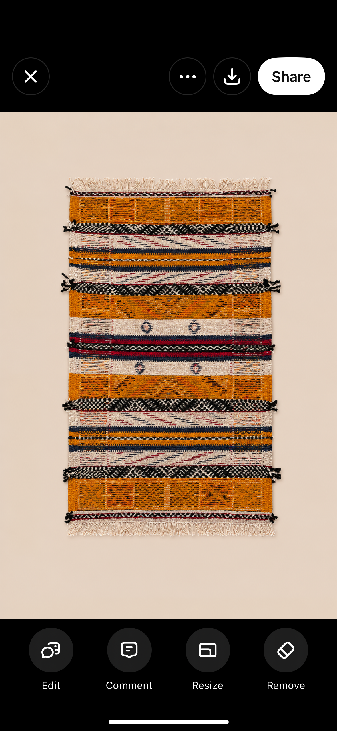 Tapis berbère marocain en laine, tissé main dans l'Atlas — Tssayno