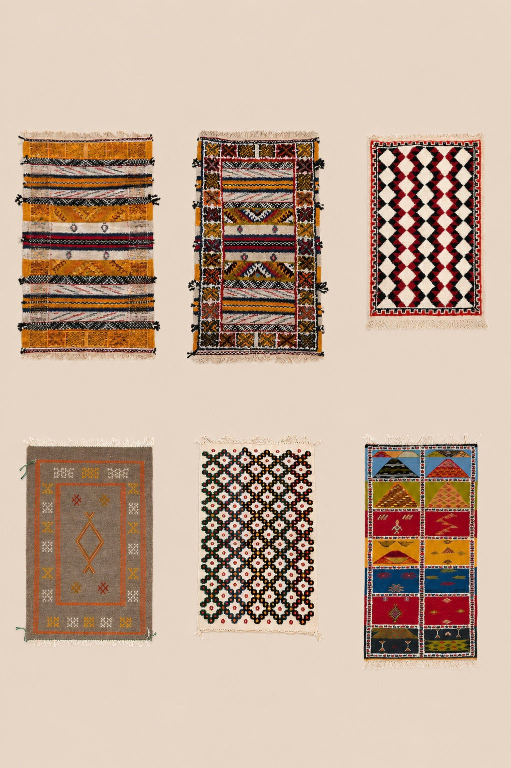 Tapis berbère en laine vierge fait main au Maroc — Tssayno