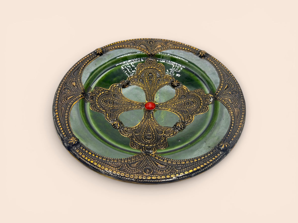 Plat filigrane vert