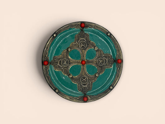 Plat filigrane turquoise