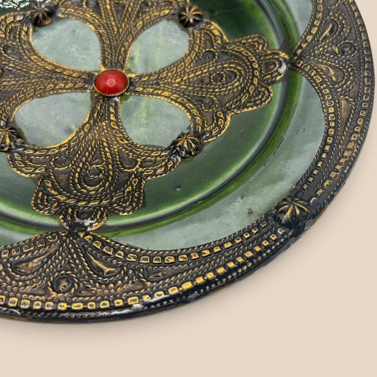 Plat filigrane vert