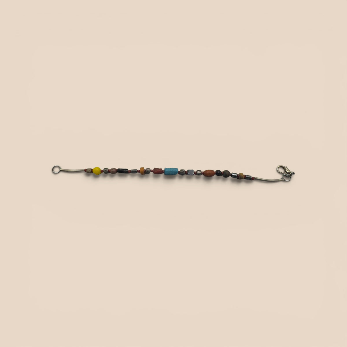 Bracelet fin perles multicolores